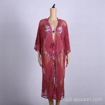 vêtements de plage caftans cover up jupe robe portefeuille de plage